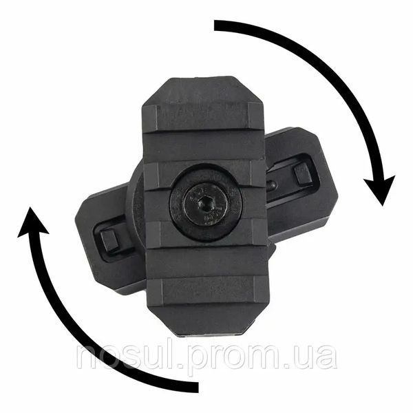 ARC RIS HL-ACC-51-BK 19 мм планка Пикатинни поворотная переходник для рейки FMA 360 Rotating Rail (ЧЕРНЫЙ) кре 7001 фото