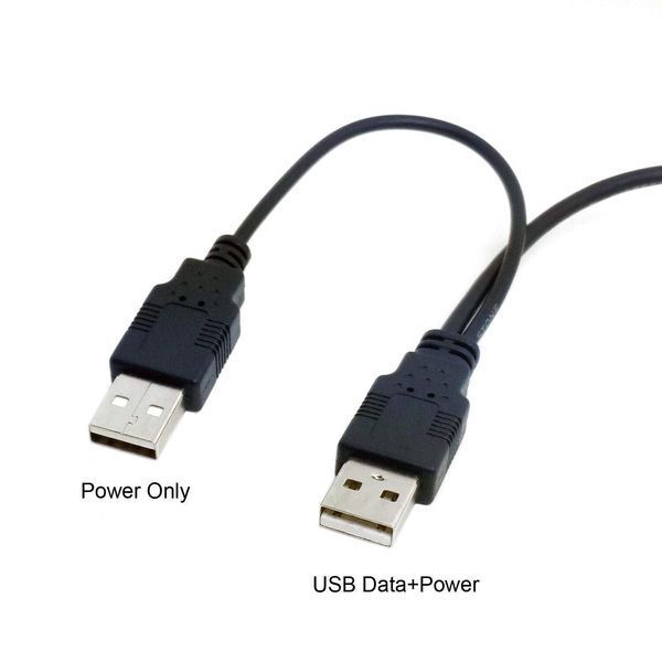 Кабель USB двойной 2 USB A - USB B (доп.питание) 4904 фото