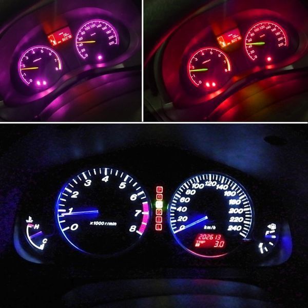 T3 Led Canbus (3030 SMD) світлодіодна лампа автомобільна (колір СИНІЙ) світлодіод панель приладів підсвічування (1 шт) 5899 фото
