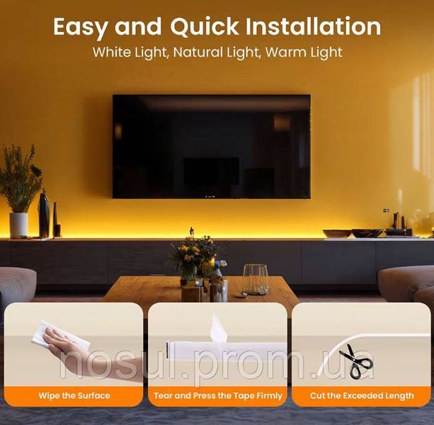 Світлодіодна стрічка COB LED Neon (220 V Dimmer) 4000 K, 5 м 8065 фото