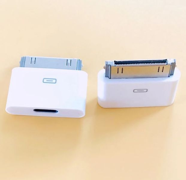 Apple Lighting 8Pin Female (мама) - Apple 30-pin Male (тато) адаптер перехідник для заряджання та синхронізації пристроїв Apple iPhone iPod iPad 3439-2 фото