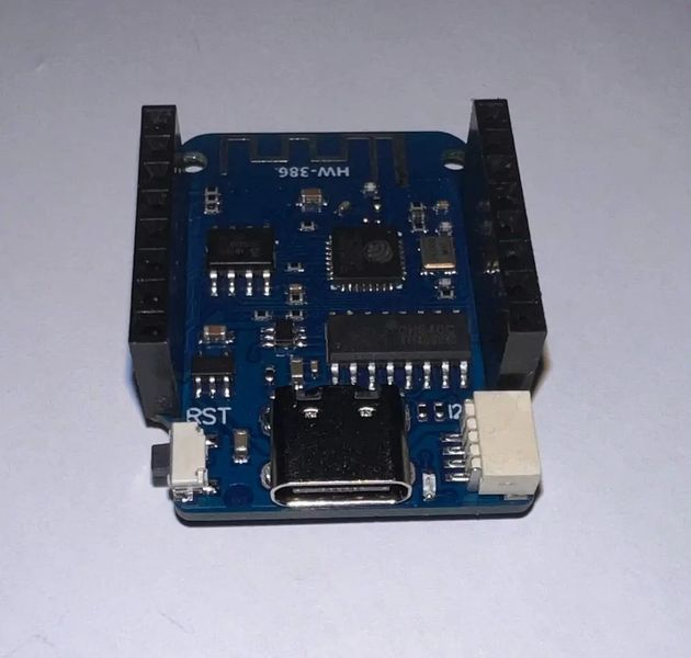 WeMos D1 mini v4 IoT WI-FI ESP8266T (Type-C, CH340C UART) контролер макетная плата разработчика мини Arduino/N 6439-2 фото