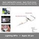 Apple Lighting 8Pin Female (мама) - Apple 30-pin Male (тато) адаптер перехідник для заряджання та синхронізації пристроїв Apple iPhone iPod iPad 3439-2 фото 1