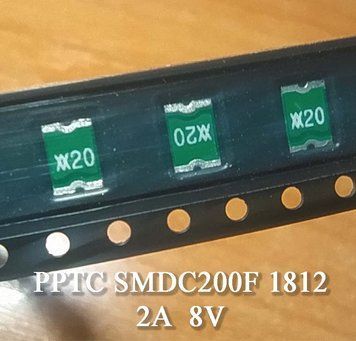 PPTC SMDC200F 1812 (SMD1812P200TF) 2А 8V предохранитель самовосстанавливающийся SMD 4695 фото