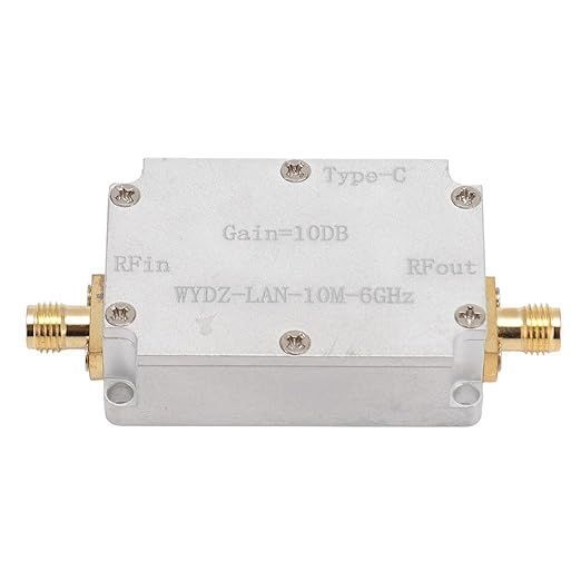WYDZ-LAN Усилитель антенный (диапазон 10 MHz...6 GHz) 10DB дБ разъем SMA female питание USB алюминиевый корпу 7837 фото