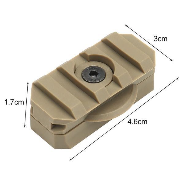 ARC RIS HL-ACC-51-T 19 мм планка Пикатинни поворотная переходник для рейки FMA 360 Rotating Rail (БЕЖЕВЫЙ) кре 7003 фото