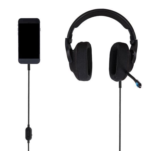 Кабель для проводных гарнитур (наушники + микрофон) 3.5 мм (4 pin) Logitech GPRO X G233 G433 (2 м) HyperX Clou 6381 фото