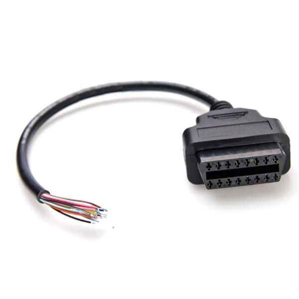 Колодка OBD2 female мама с кабелем 16 жил разъем расплетенка наконечник (переходник любой распиновки) 3525 фото