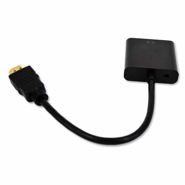 Конвертер HDMI VGA + звук, переходник из HDMI в VGA + Audio (со звуковым выходом) 4505 фото