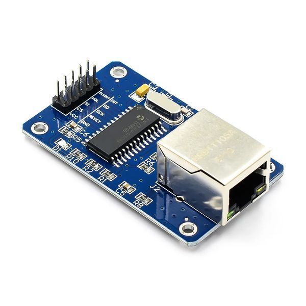 Сетевой Ethernet RJ45 модуль ENC28J60 HanRun HR9111105A Arduino 51 AVR LPC STM32 ARM MCU контроллер network 2014 фото