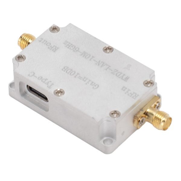 WYDZ-LAN Усилитель антенный (диапазон 10 MHz...6 GHz) 10DB дБ разъем SMA female питание USB алюминиевый корпу 7837 фото