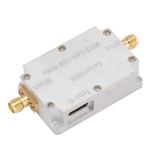 WYDZ-LAN Усилитель антенный (диапазон 10 MHz...6 GHz) 10DB дБ разъем SMA female питание USB алюминиевый корпу 7837 фото