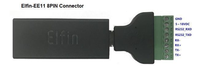 Elfin-EE11A (RS485) конвертер Modbus RTU в TCP послідовний порт RS-485 модуль сервера Ethernet підтримка 5966 фото