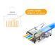 Конектор RJ45 UTP Cat6/Cat5e для крученої пари (8P8C) 1 шт T-568B інтернет-роз'єм неекран нековзний під кабел 0016-2 фото 2
