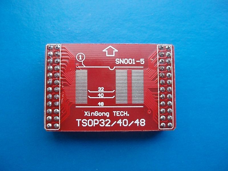 Комплект адаптерів TSOP32, TSOP40A, TSOP40B + піни для TL866/TL866CS TSOP32/40/48 (під паяння) 3876н фото