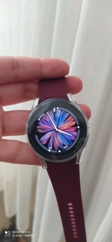 Deluxe Soft Silicone ремінець силіконовий Samsung Galaxy Watch 4 (40-44 мм) Classic (42-46 мм) БАРДОВИЙ officia 6604 фото