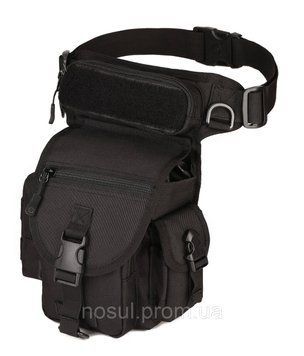 Поясная тактическая сумка (набедренная) черный, leg-bag, многофункциональная, армейская, для путешествий 5296 фото
