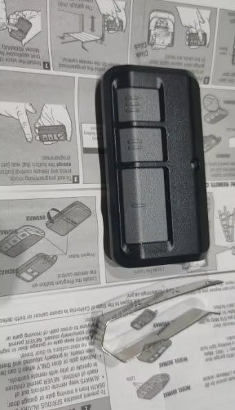 Дублікатор пульт 893MAX 3-кноп. Chamberlain Liftmaster Craftsman Visor &nbsp;315/390 MHz Wireless Remote Control Garage Door Opener Clip For 893LM 891LM 371LM 971LM 2 Comp 893MAX 3 Button Fits Visor&nbsp; 8181 фото