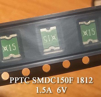 PPTC SMDC150F 1812 (SMD1812P150TF) 1.5А 6V предохранитель самовосстанавливающийся SMD 4693 фото