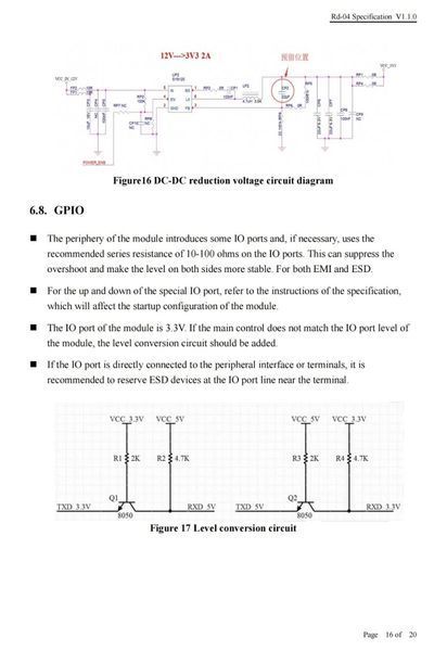 Ai-Thinker RD-04 10G (10 ГГц) Radar Sensor 10.525GHz Інтелектуальний радарний датчик руху для виявлення присутності людини Human Micro Motion Sensing Rd04 XBR818 8147 фото