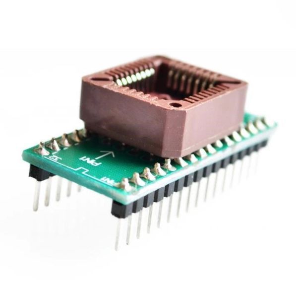 Переходник PLCC32 - DIP28 EEPROM 512K адаптер для программирования микросхем панелька микруха flash (TOP, Xelt 4574 фото