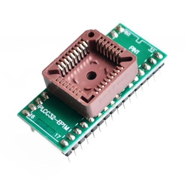 Переходник PLCC32 - DIP28 EEPROM 512K адаптер для программирования микросхем панелька микруха flash (TOP, Xelt 4574 фото