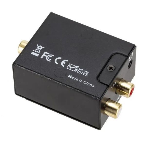 Конвертер Toslink - 2RCA + 3.5 мм mini jack (виводимо звук з оптичного виходу TOSLINK на звичайні навушники) живлення від USB пере 7603 фото