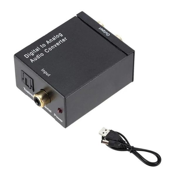 Конвертер Toslink - 2RCA + 3.5 мм mini jack (виводимо звук з оптичного виходу TOSLINK на звичайні навушники) живлення від USB пере 7603 фото