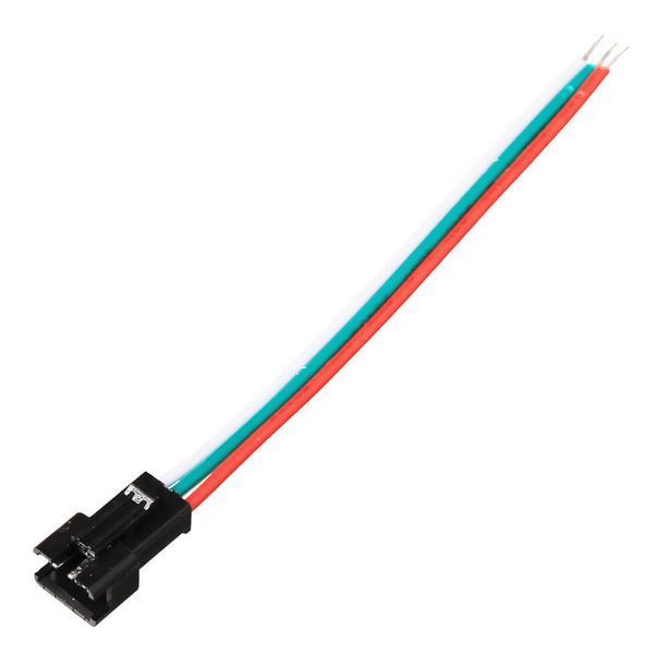 JST-SM 3 pin (шаг 2.54 мм) AWG22 разъем с защелкой "папа" кабель (15 см) LED 3528 5050 RGB RGBW RGBWW Разъем-коннетор c защелкой-фиксатором JST-SM 3 pin (шаг 2.54 мм) для подключения светодиодных лент, а также линий питания автоматизированых систем, робот 8092-2 фото