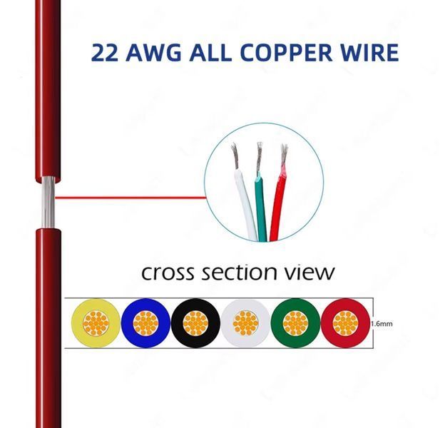JST-SM 3 pin (шаг 2.54 мм) AWG22 разъем с защелкой "папа" кабель (15 см) LED 3528 5050 RGB RGBW RGBWW Разъем-коннетор c защелкой-фиксатором JST-SM 3 pin (шаг 2.54 мм) для подключения светодиодных лент, а также линий питания автоматизированых систем, робот 8092-2 фото