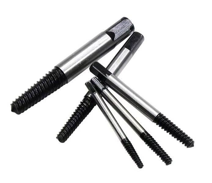 Экстрактор сорванных винтов (5 шт) Woodworking Carpenters Damaged Screw Extractor Набор инструментов для извлечения сломанных болтов и винтов 3122-2 фото