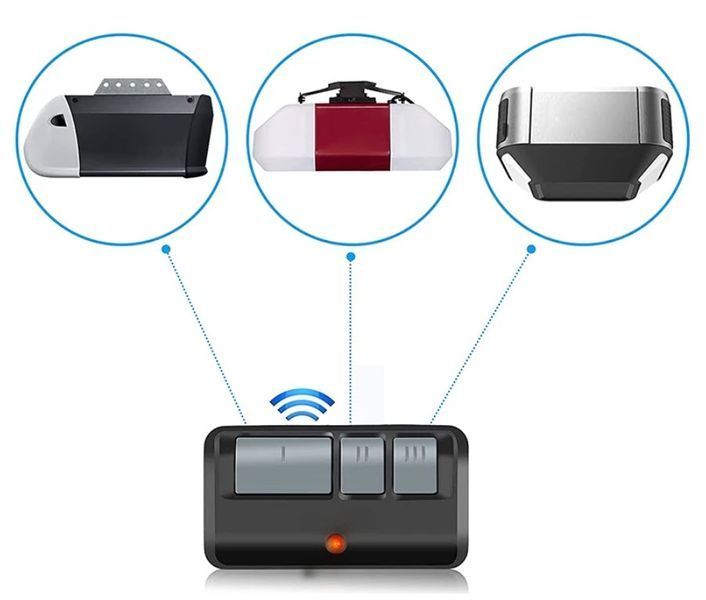 Дублікатор пульт 893MAX 3-кноп. Chamberlain Liftmaster Craftsman Visor &nbsp;315/390 MHz Wireless Remote Control Garage Door Opener Clip For 893LM 891LM 371LM 971LM 2 Comp 893MAX 3 Button Fits Visor&nbsp; 8181 фото