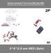 Кнопка тактовая 3*6*2.5 мм red (цвет красный) SMD 2pin long DIP SMD микропереключатель телефон сигнализация бр 4359-3 фото 1
