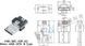Коннектор Micro USB 5 pin в корпусе папа Type-B папа Male Three-piece Socket Connector HW-MC-5M-03 2602 фото 2