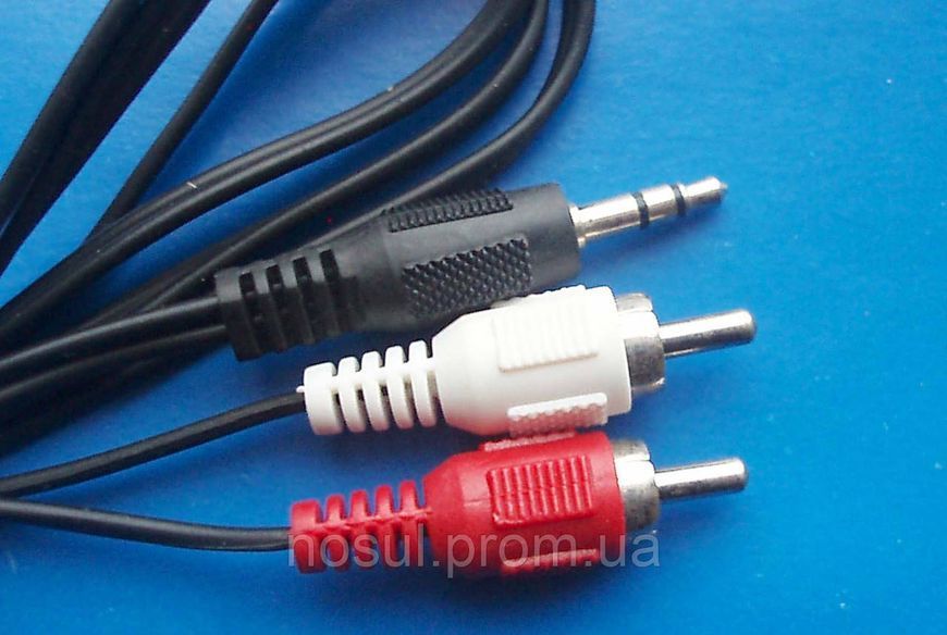 Аудіокабель jack 3.5-2RCA, mini jаck 3.5 (тато) &mdash; 2RCA (тато) 292 фото