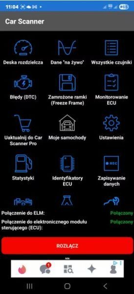 OBDII ELM 327 Bluetooth Rus Eng v1.5 блютуз бездротовий автосканер датчик помилок ScanMaster OBD Doctor DashCo 2453 фото