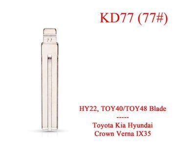 Keydiy жалочко викидне лезо ключа Toyota Kia Hyundai (HY22, TOY40/TOY48 Blade) No 77 KD 77# Crown Verna IX35 5677 фото