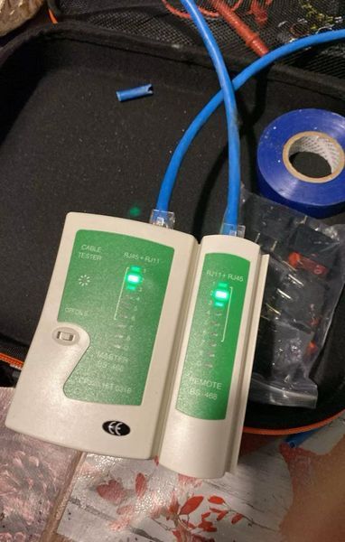 Master-Remote BS-468 (CPJ20 16T 0318) RJ45 RJ11 тестер кручений пари та телефонного кабелю універсальний Cat5 Cat6 CAT7 8P 6P LAN Cable And RJ11  Дозволяє в автоматичному режимі протестувати ділянку мережі, кабельне з'єднання на наявність розривів та зами 0070 фото