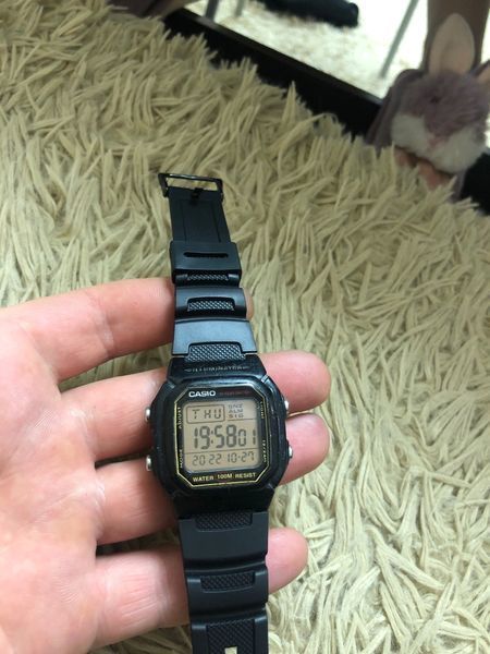 Ремешок для часов Casio G-shock серий SGW, MRW, AE, AEQ универсальный (крепление 18 мм) цвет черный полиуретан 6873 фото