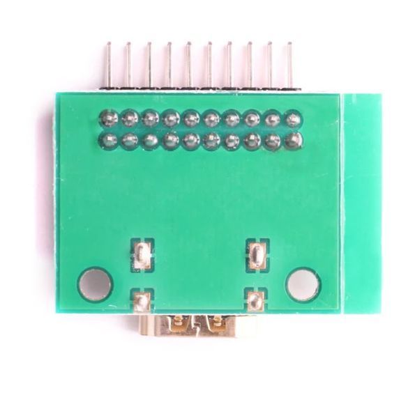 HDMI 19-pin female Test Board DIP (2,54 мм) плата разработчика тестовая для моделирования и прототипирования Socket Adapter Jack PCB Transfer Board 8116 фото