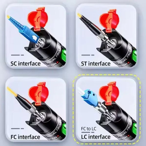 Дефектоскоп FC/SC/SF оптический 30 МВт (30 км) FTTH локатор повреждения кабеля искатель тестер Fiber&nbsp; 4583-2 фото
