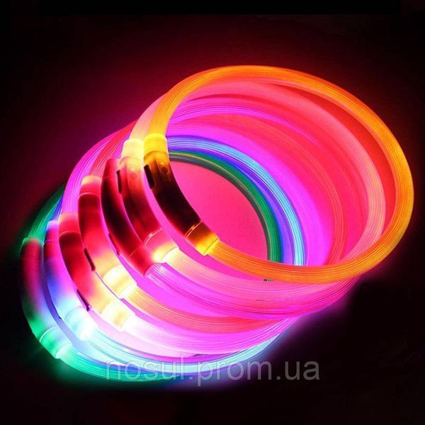 Trixie ошейник LED (синий) зарядка АКБ через USB регулируемый по длине (~ 45-50 см) с возможностью уменьшения 6570 фото