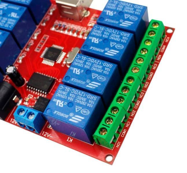 USB реле 8-канальный 12V relay module, для умный дом, Intelligent Controller 4516 фото