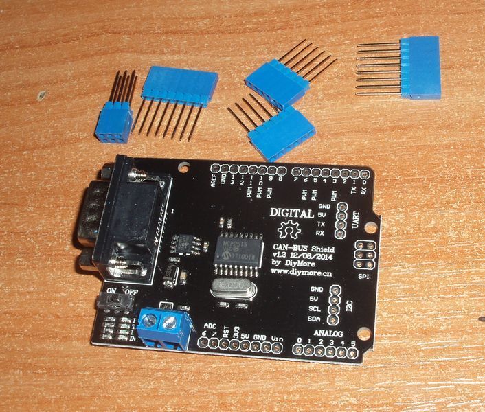 MCP2515 шилд SPI EF02037 CAN BUS Shield V1.2 контролер SPI 9 Pins 4502 фото
