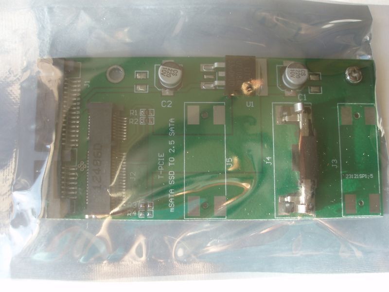 Перехідник SATA &mdash; mSATA mini PCI-e SSD 50 мм адаптер жорсткий диск ССД SA-092 7+15 pin 2825 фото