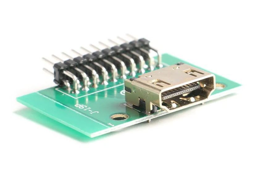 HDMI 19-pin female Test Board DIP (2,54 мм) плата разработчика тестовая для моделирования и прототипирования Socket Adapter Jack PCB Transfer Board 8116 фото