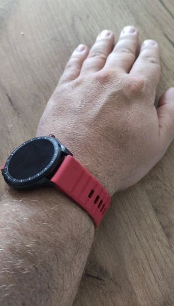 Ремінець (26 мм) Garmin QuickFit Fenix 6X 6X 6 Pro (КРАСНИЙ) силікон каучук&nbsp;Fenix&nbsp;Quaitx&nbsp;Descent&nbsp;VERTIX Enduro 6645 фото