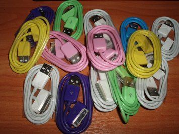 IPhone iPod iPad Кабель USB цветной универсальный передача данных зарядка цвет color Нужная в хозяйстве ябл 1632 фото