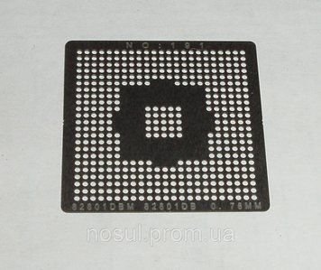 BGA шаблони INTEL No191 0.76 mm 82801DBM 82801DB трафарети для реболлу реболінг-набір відновлення паяння ремо 4162 фото