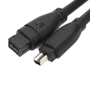 Кабель FireWire 800 9 pin - 400 4 pin IEEE 1394B (1,8 м) Logan Belkin Apple iMac connector 800mbps Cable Cord  Кабель 800 to 400 9 Pin до 4 Pin FireWire кабель (IEEE 1394b) для приєднання таких пристроїв як цифрові відеокамери, принтери, фотоапарати, скан 2571 фото
